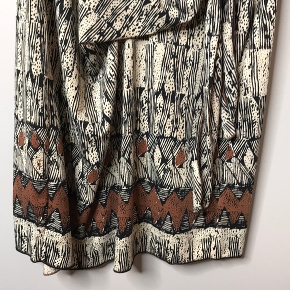 Cream Multi Max Studio Dress Sz S - Picture 2 of 5